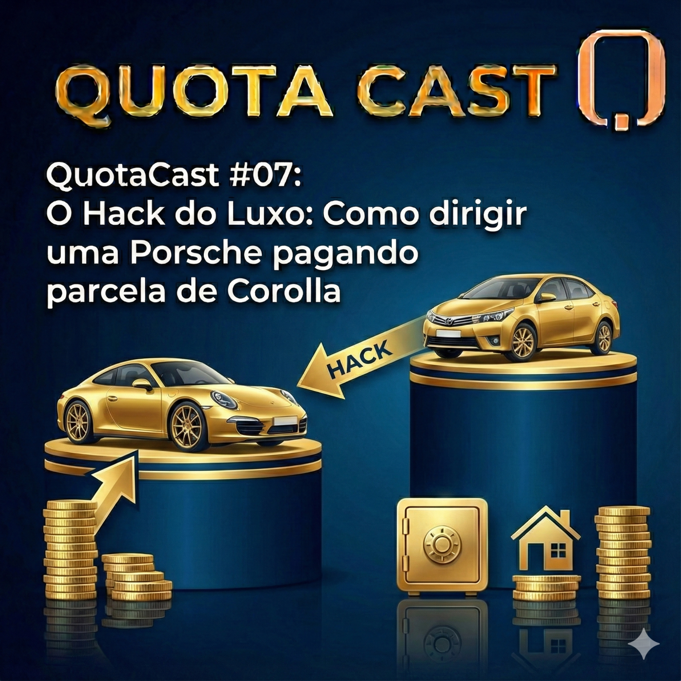 QuotaCast #07: O Hack do Luxo: Como dirigir uma Porsche pagando parcela de Corolla episode artwork